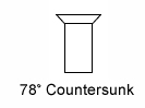 78 Countersunk