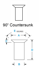 90 Countersunk